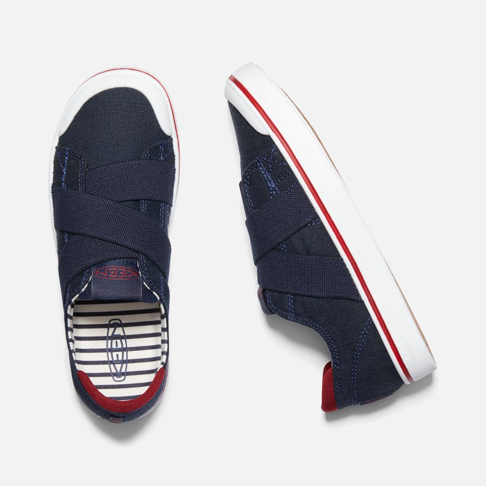 Keen Slip-On Kadın Lacivert/Beyaz - Elsa Iv Gore - Türkiye HRUK37952